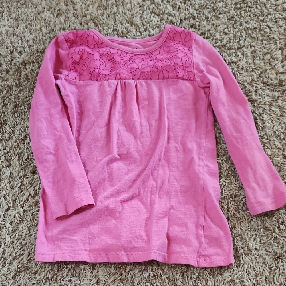 Jumping Beans Pink Long Sleeve Kids Tee